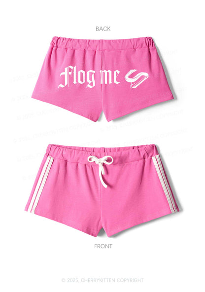 Flog Me Y2K Drawstring Mini Shorts Cherrykitten