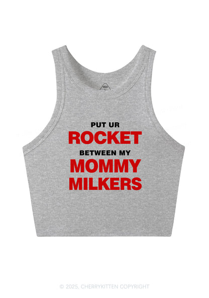 Rocket Mommy Milkers Y2K Crop Tank Top Cherrykitten