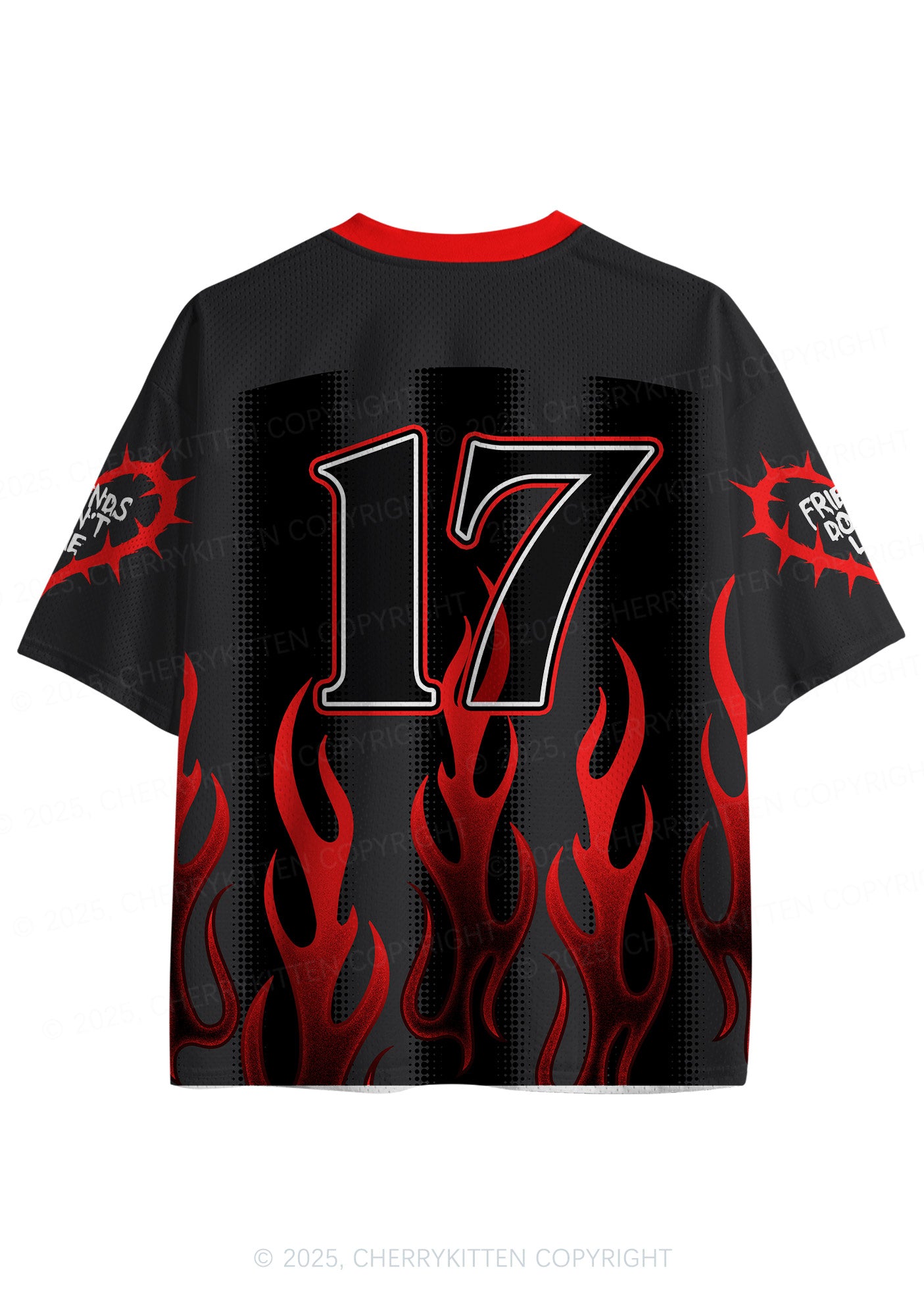 Custom Fire Things Y2K Sport Jersey Shirts Cherrykitten