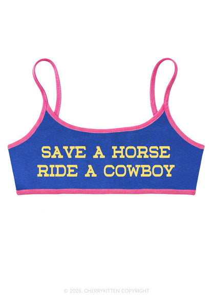 Ride A Cowboy Y2K Super Crop Cami Cherrykitten