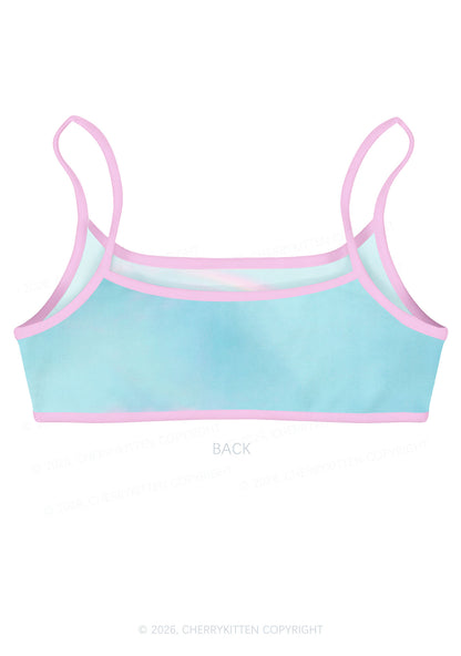 Colorful Unicorn Y2K Print Super Crop Cami Cherrykitten