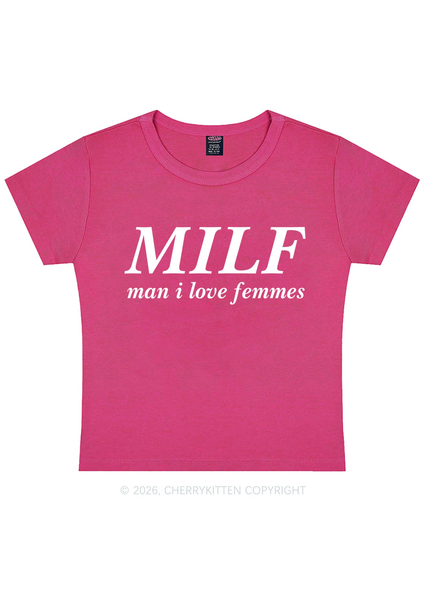 Man I Love Femme Pride Y2K Baby Tee Cherrykitten