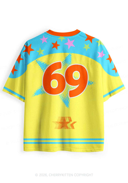 Autistic Cxxt Stars Y2K Sport Jersey Shirts Cherrykitten