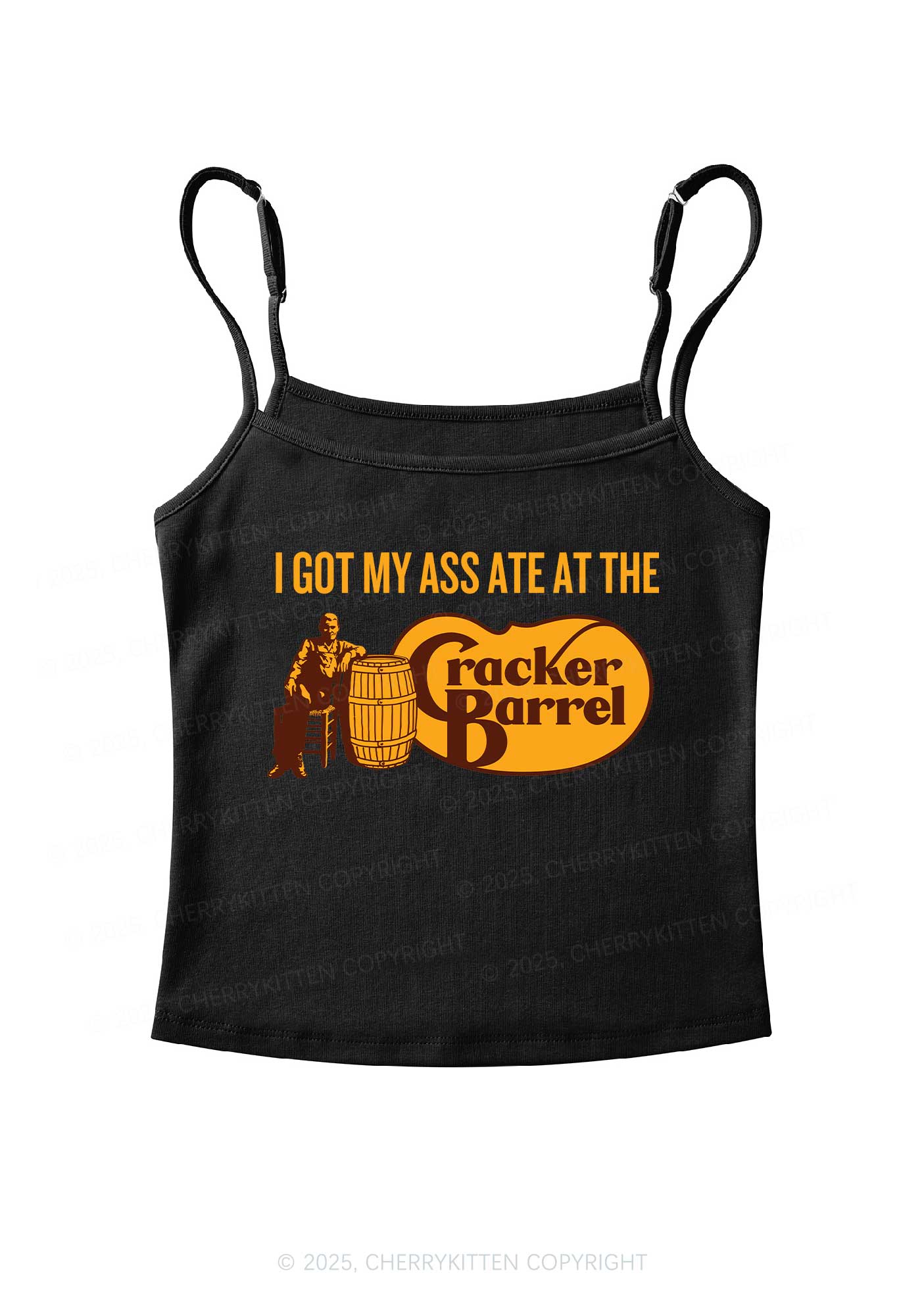 Got My Axx Ate Y2K Spaghetti Strap Cami Cherrykitten