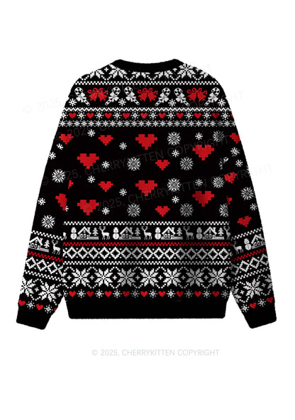 Custom All I Want For Christmas Y2K Christmas Knit Sweatshirt Cherrykitten