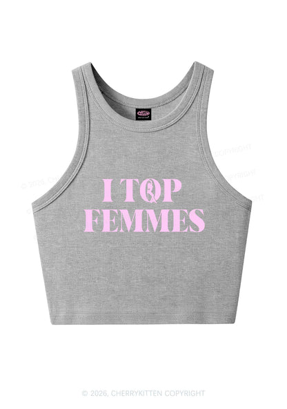 I Top Femmes Pride Y2K Crop Tank Top Cherrykitten