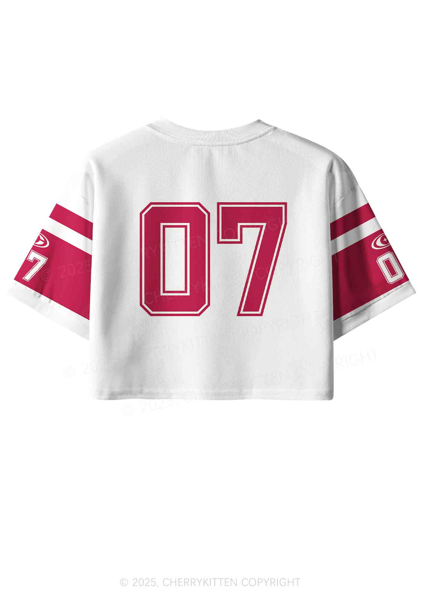 Custom Red Flame Y2K Crop Sport Jersey Shirts Cherrykitten