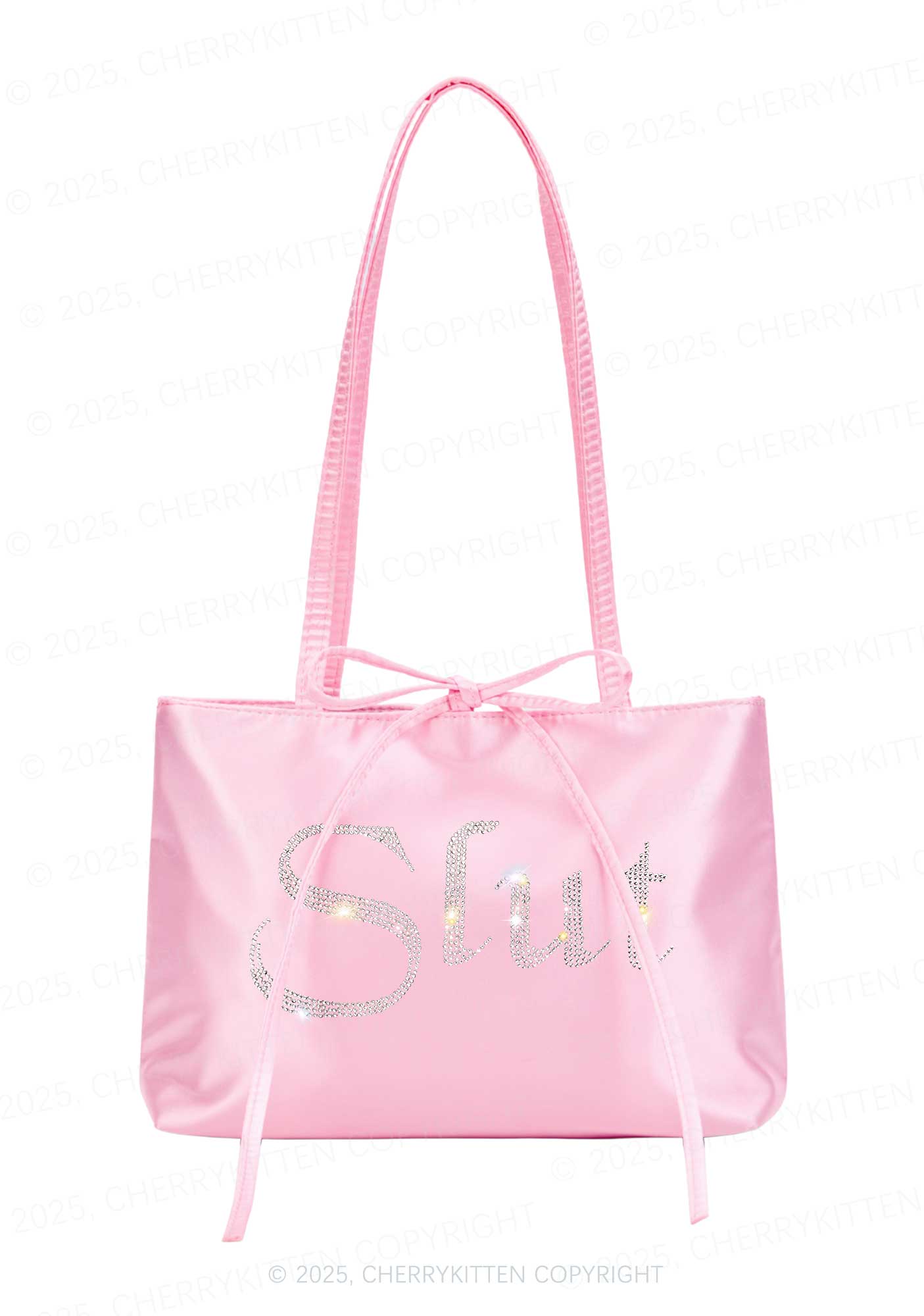 Rhinestone Slxt Y2K Satin Bags Cherrykitten