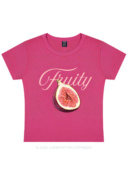 Fruity Fig Pride Y2K Baby Tee Cherrykitten