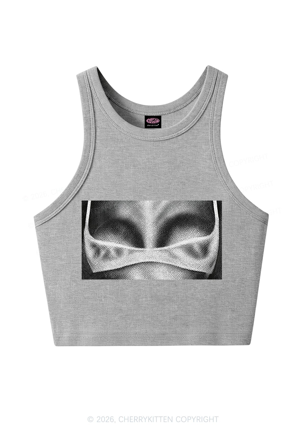 Lingerie Bxxbs Y2K Crop Tank Top Cherrykitten