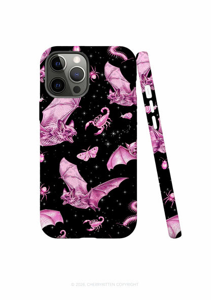 Halloween Pink Bat Y2K Phone Case Cherrykitten