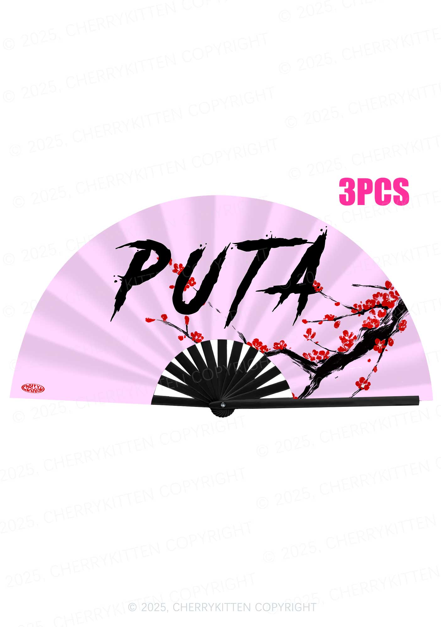 PUTA Y2K Rave Hand Fan Cherrykitten