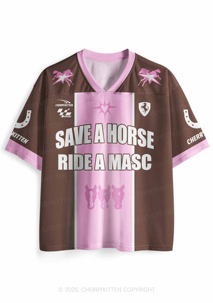 Save A Horse Ride A Masc Pride Y2K Sport Jersey Shirts Cherrykitten