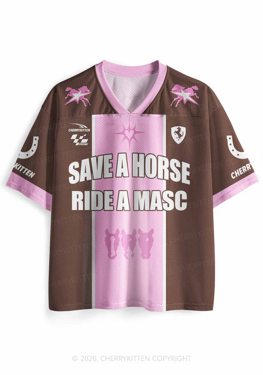 Save A Horse Ride A Masc Pride Y2K Sport Jersey Shirts Cherrykitten