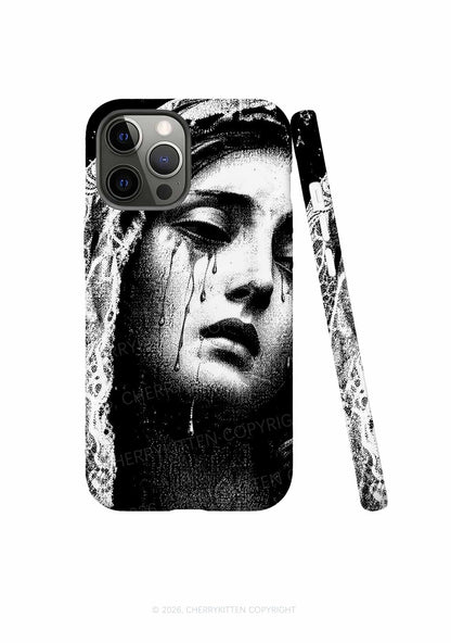 Halloween Weeping Veiled Woman Y2K Phone Case Cherrykitten