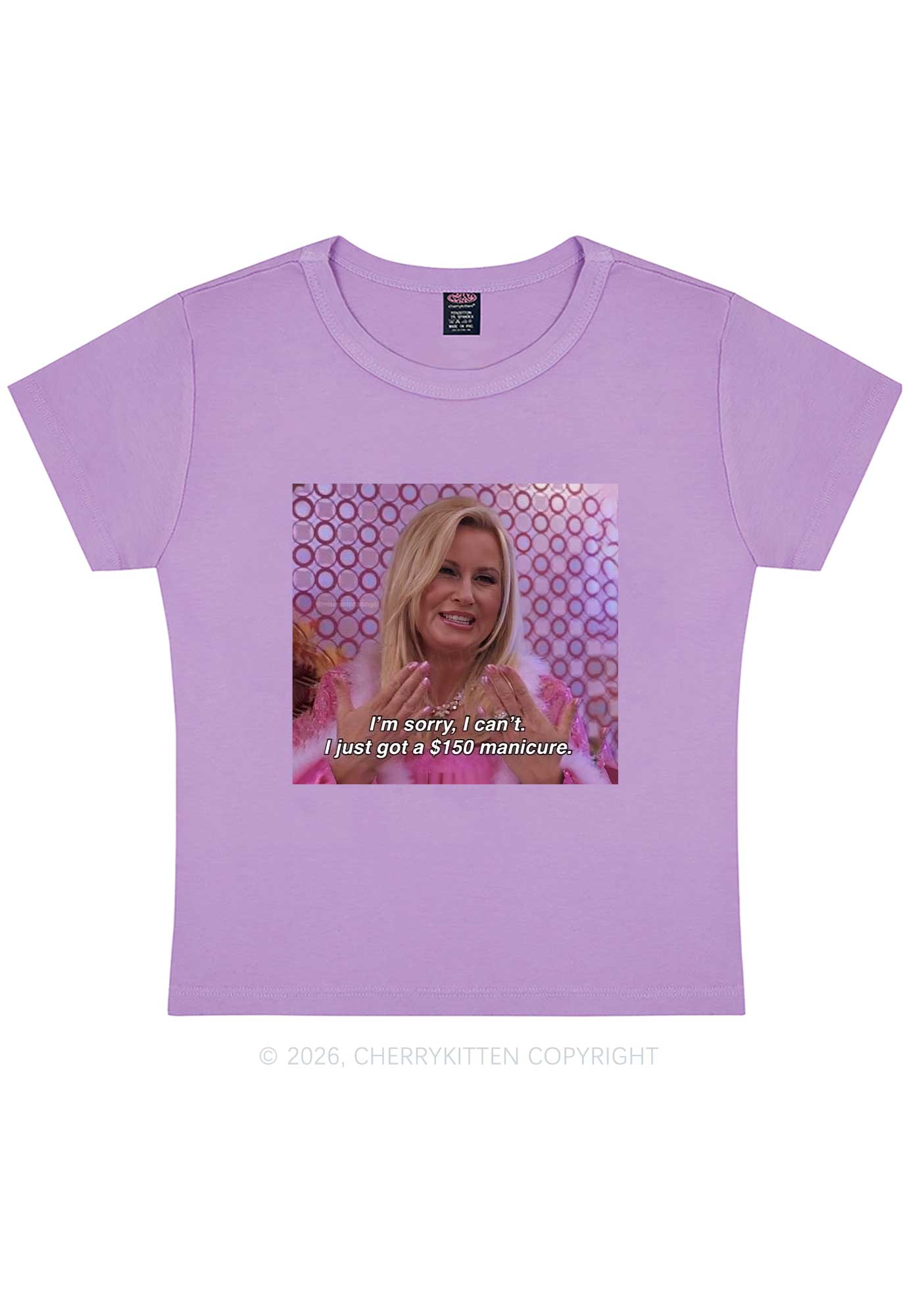 I Just Got Manicure Y2K Baby Tee Cherrykitten