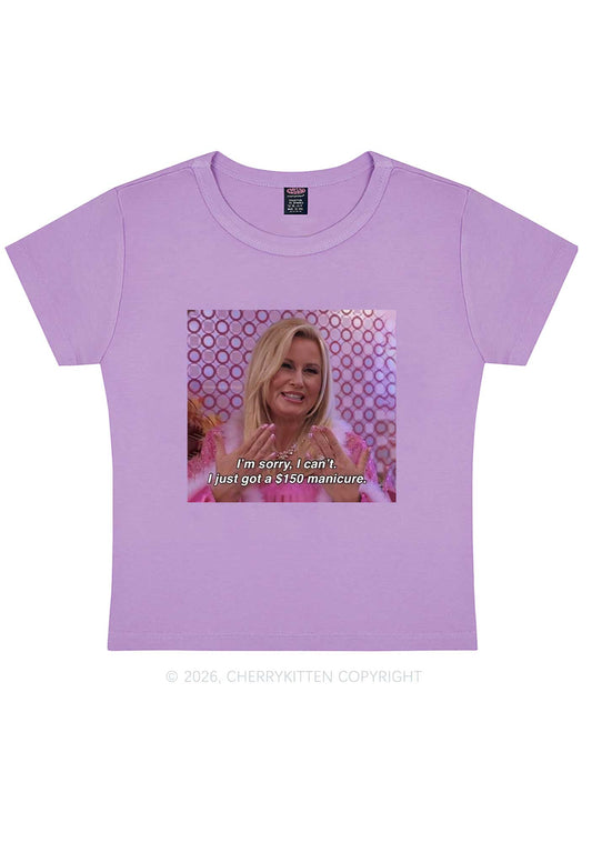I Just Got Manicure Y2K Baby Tee Cherrykitten