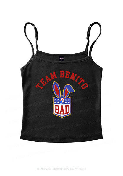 Pink Football Bunny Y2K Spaghetti Strap Cami Cherrykitten