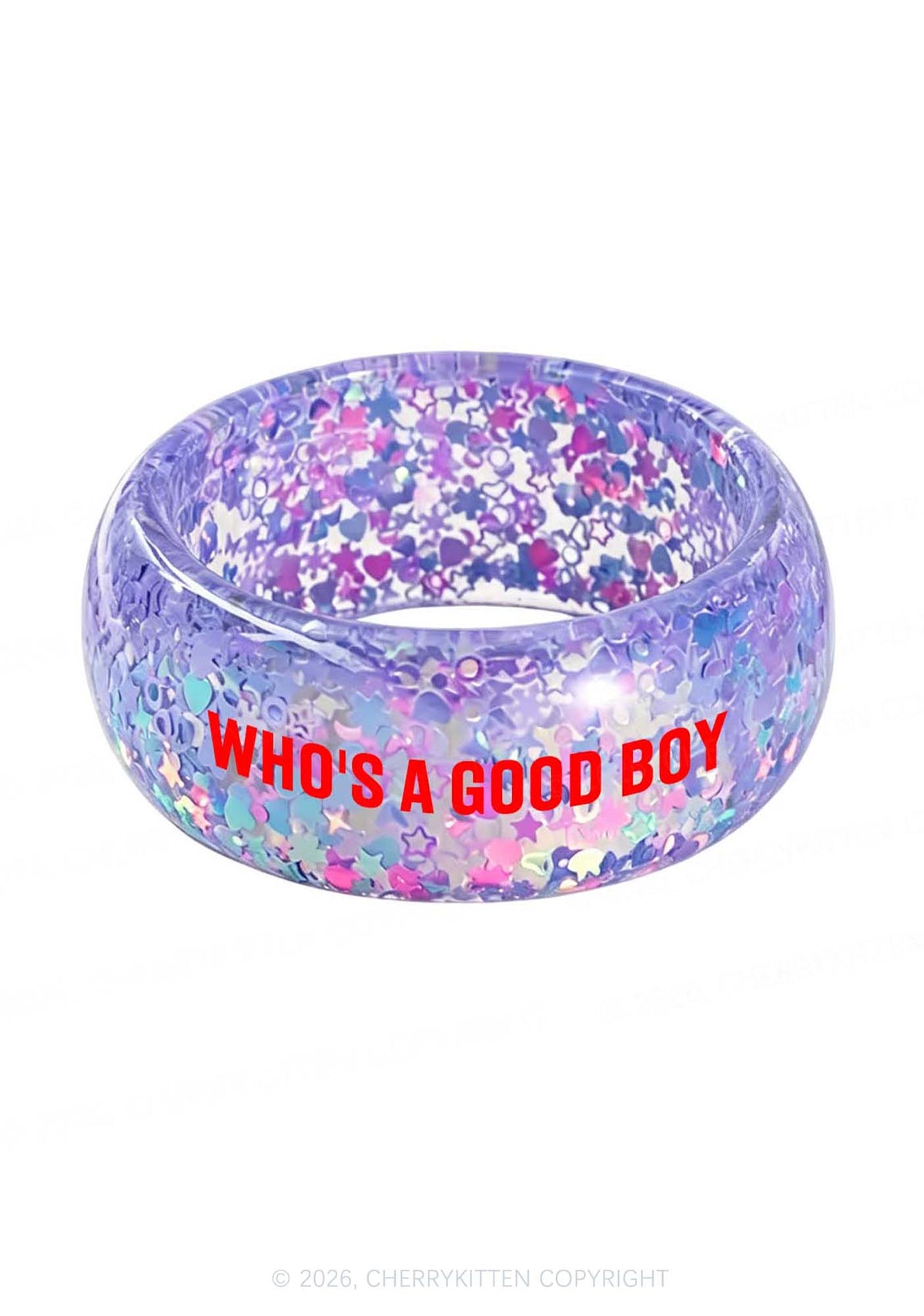 Whos A Good Boy Y2K Cuff Bangle Cherrykitten