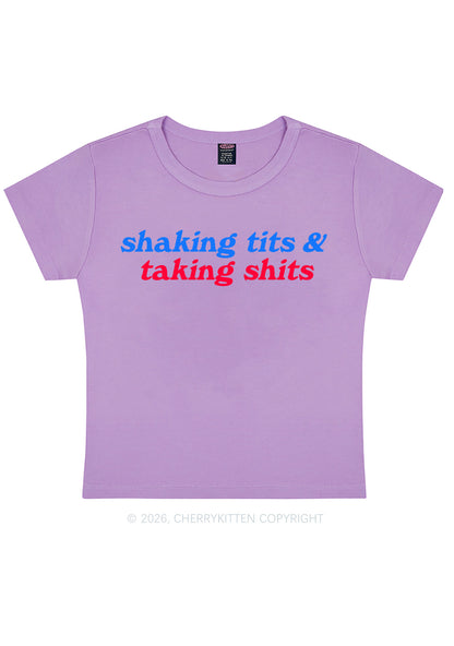 Shaking Txts Taking Shxts Y2K Baby Tee Cherrykitten