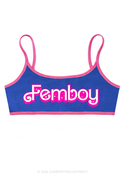 Femboy Pride Y2K Super Crop Cami Cherrykitten