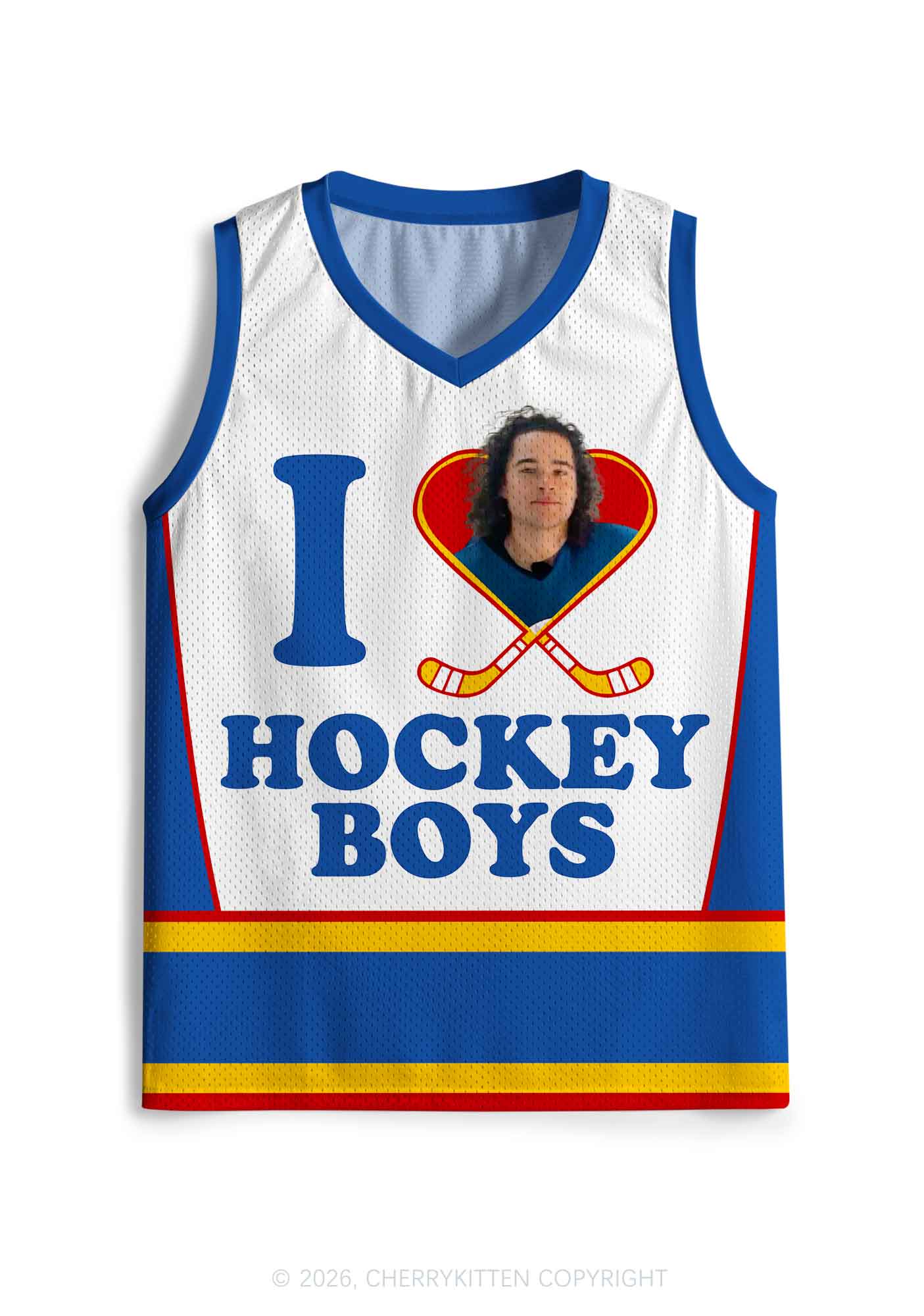 I Love Hockey Boy JT Y2K Sport Jersey Tank Cherrykitten
