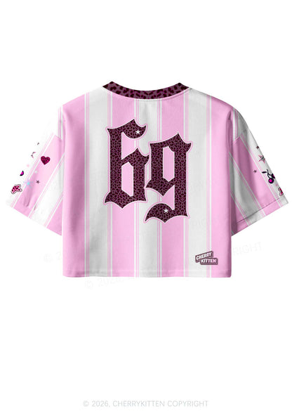 Gods Favorite Lesbian Pride Y2K Crop Sport Jersey Shirts Cherrykitten