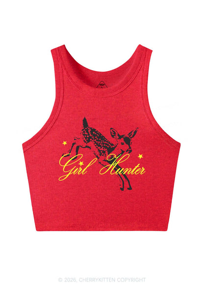 Girl Hunter Deer Pride Y2K Crop Tank Top Cherrykitten