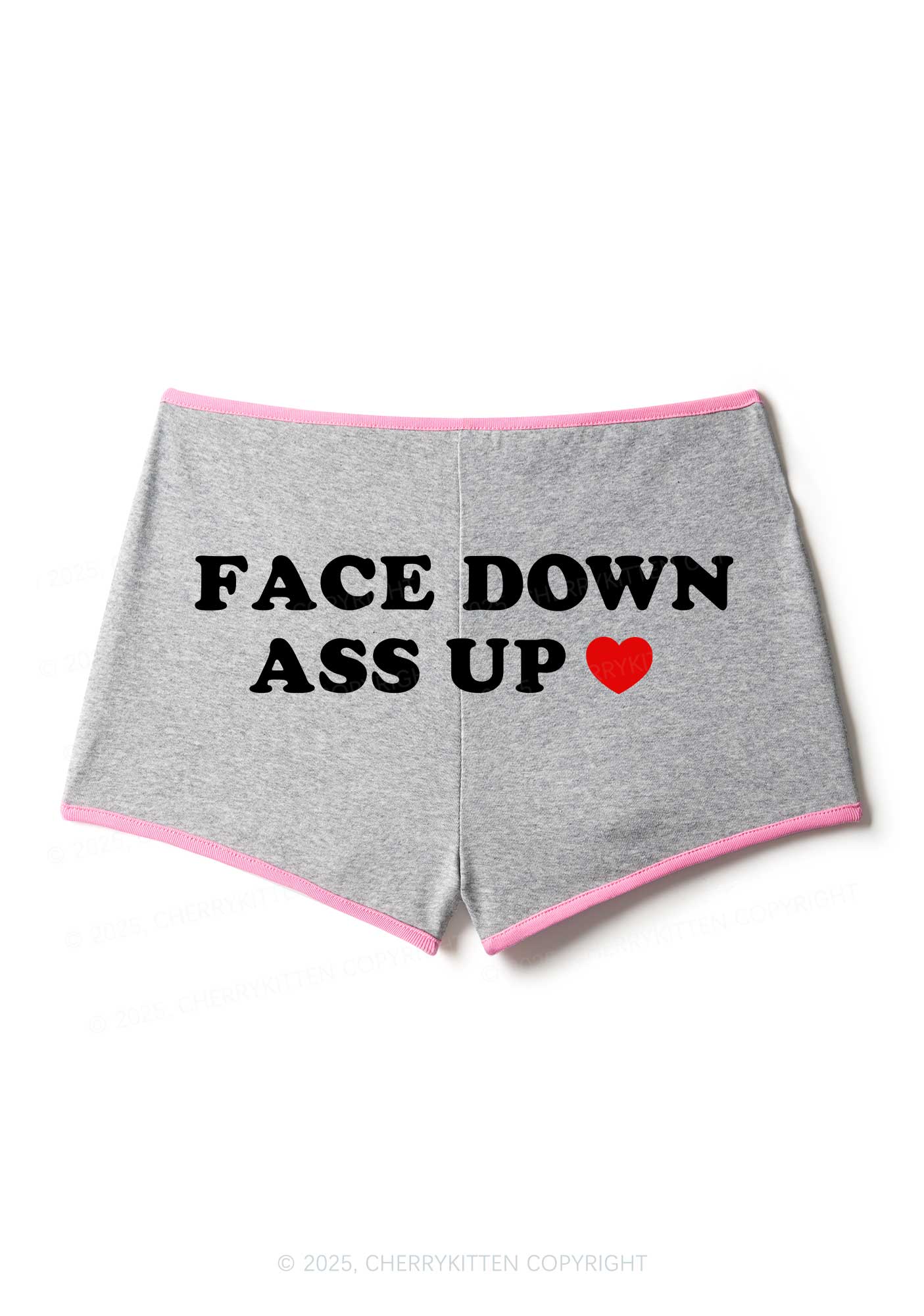 Face Down Y2K Booty Shorts Cherrykitten