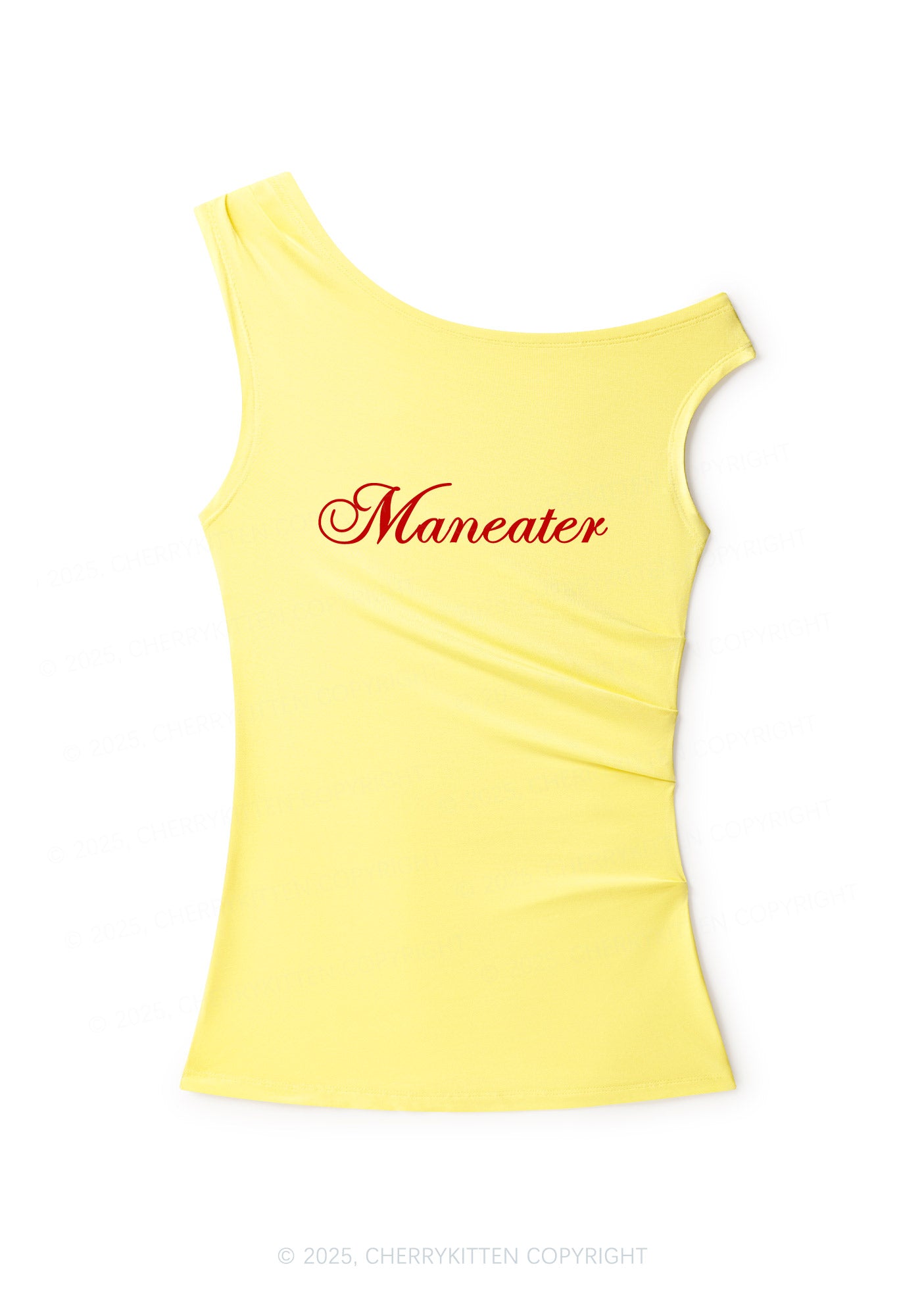 Maneater Y2K Off Shoulder Tank Top Cherrykitten