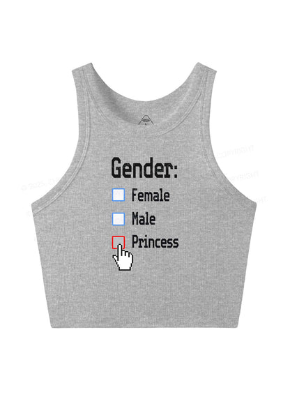 Gender Princess Pride Y2K Crop Tank Top Cherrykitten