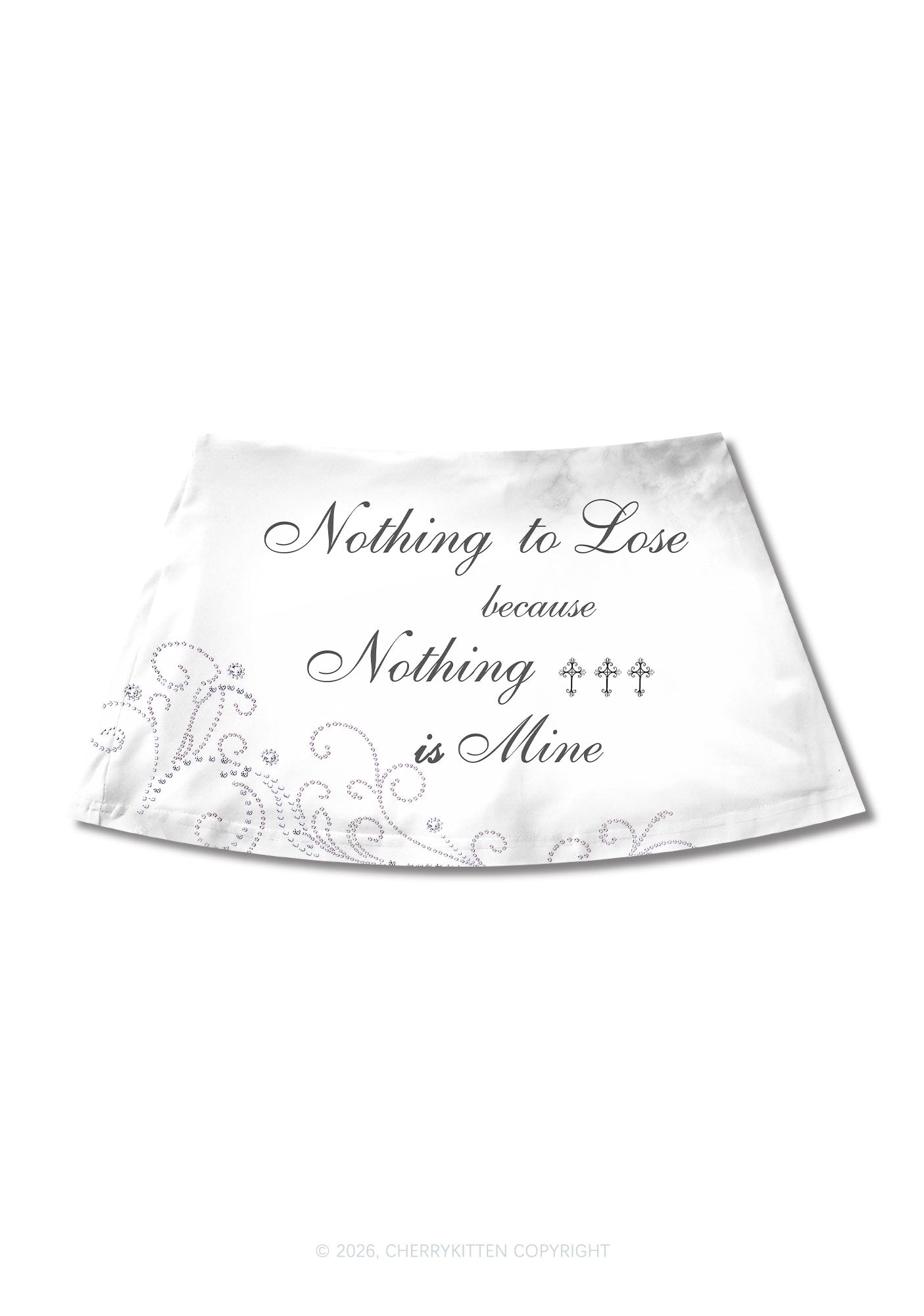 Noting To Love Y2K Print Mini Skirt Cherrykitten
