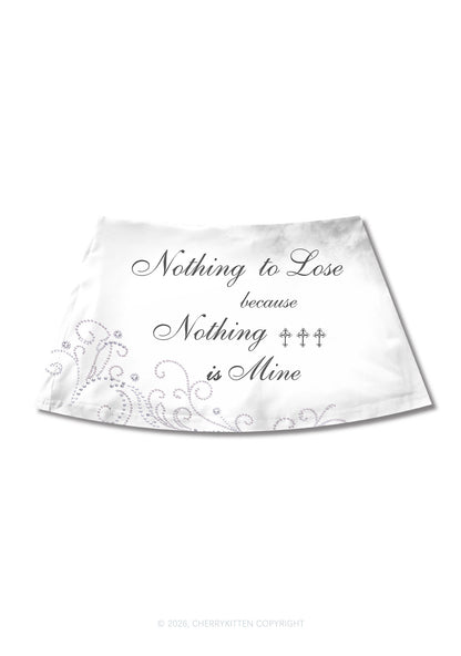 Noting To Love Y2K Print Mini Skirt Cherrykitten