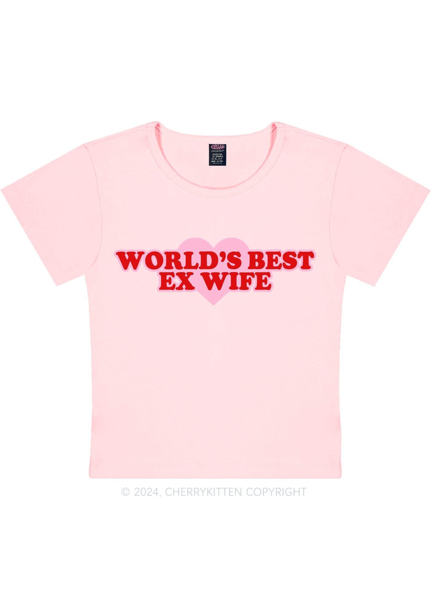 Best Ex Wife Y2K Baby Tee Cherrykitten