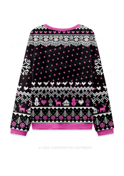 Future Mxxf Y2K Christmas Knit Sweatshirt Cherrykitten