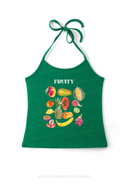 Fruity Pride Y2K Halter Neck Cami Cherrykitten