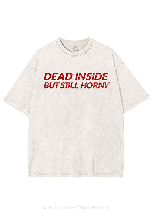 Dead Inside But Still Thirsty Y2K Shirts Washed Tee Cherrykitten