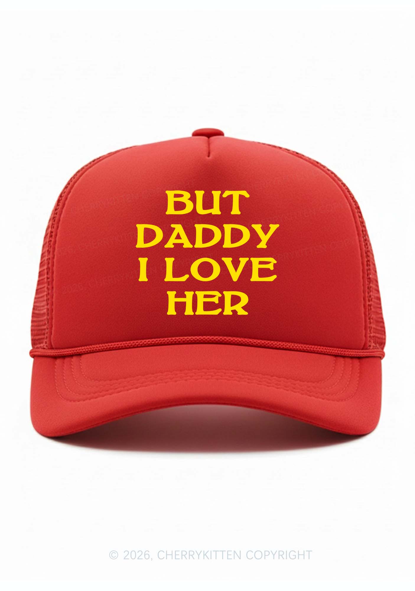 But Daddy I Love Her Pride Y2K Trucker Hat Cherrykitten