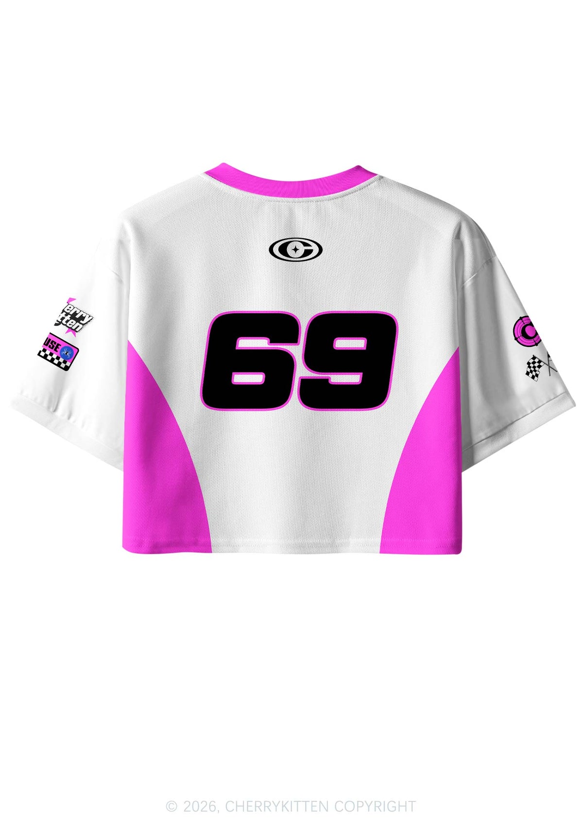 Smoke Blunt Serve Cxxt Y2K Crop Sport Jersey Shirts Cherrykitten