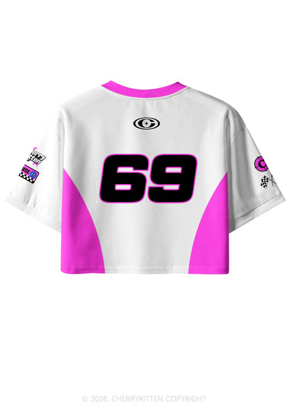Smoke Blunt Serve Cxxt Y2K Crop Sport Jersey Shirts Cherrykitten