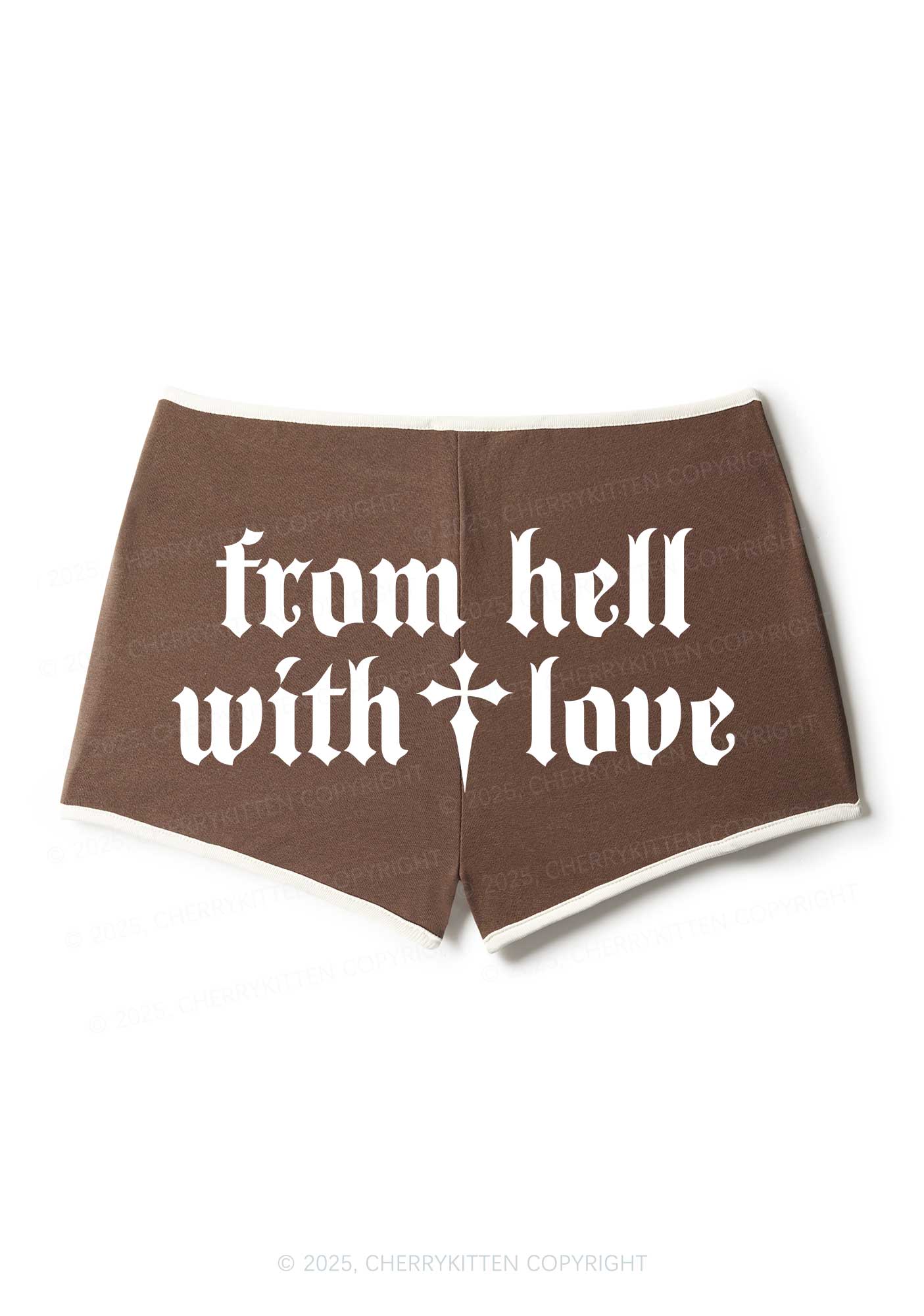 From Hell With Love Y2K Booty Shorts Cherrykitten