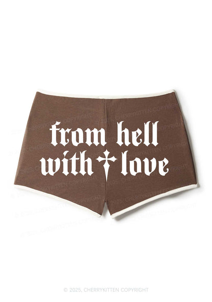 From Hell With Love Y2K Booty Shorts Cherrykitten