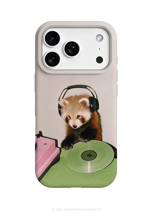 Red Panda DJ Y2K Phone Case Cherrykitten