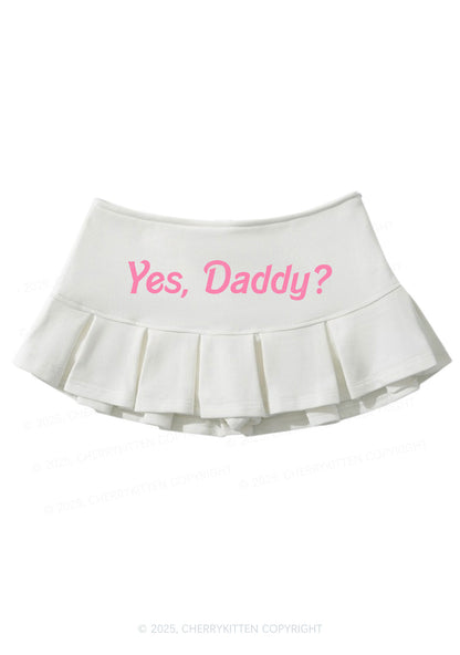 Yes Daddy Y2K Mini Pleated Skirts Cherrykitten