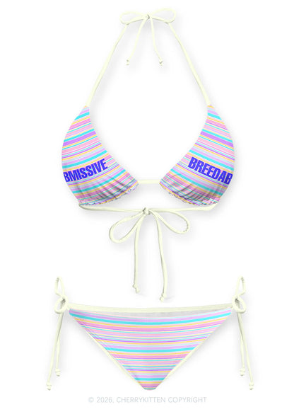 Submissive Breedable Y2K Print Bikini Set Cherrykitten