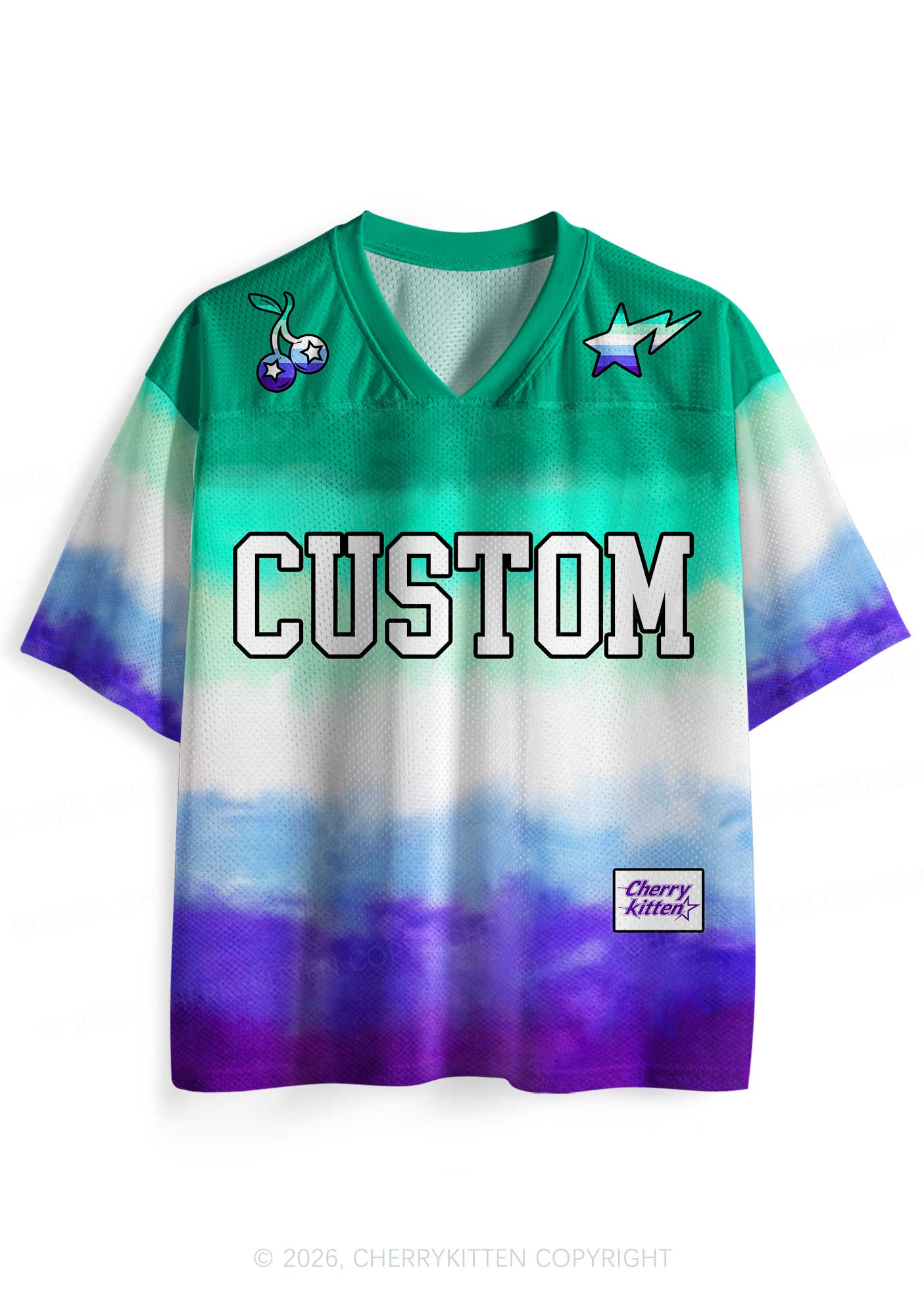 Custom Gay Flag Colors Pride Y2K Sport Jersey Shirts Cherrykitten