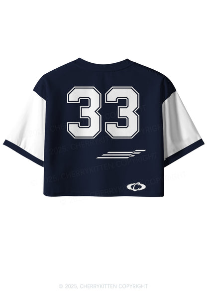 Custom I Put The Hot In Psychotic Y2K Crop Sport Jersey Shirts Cherrykitten