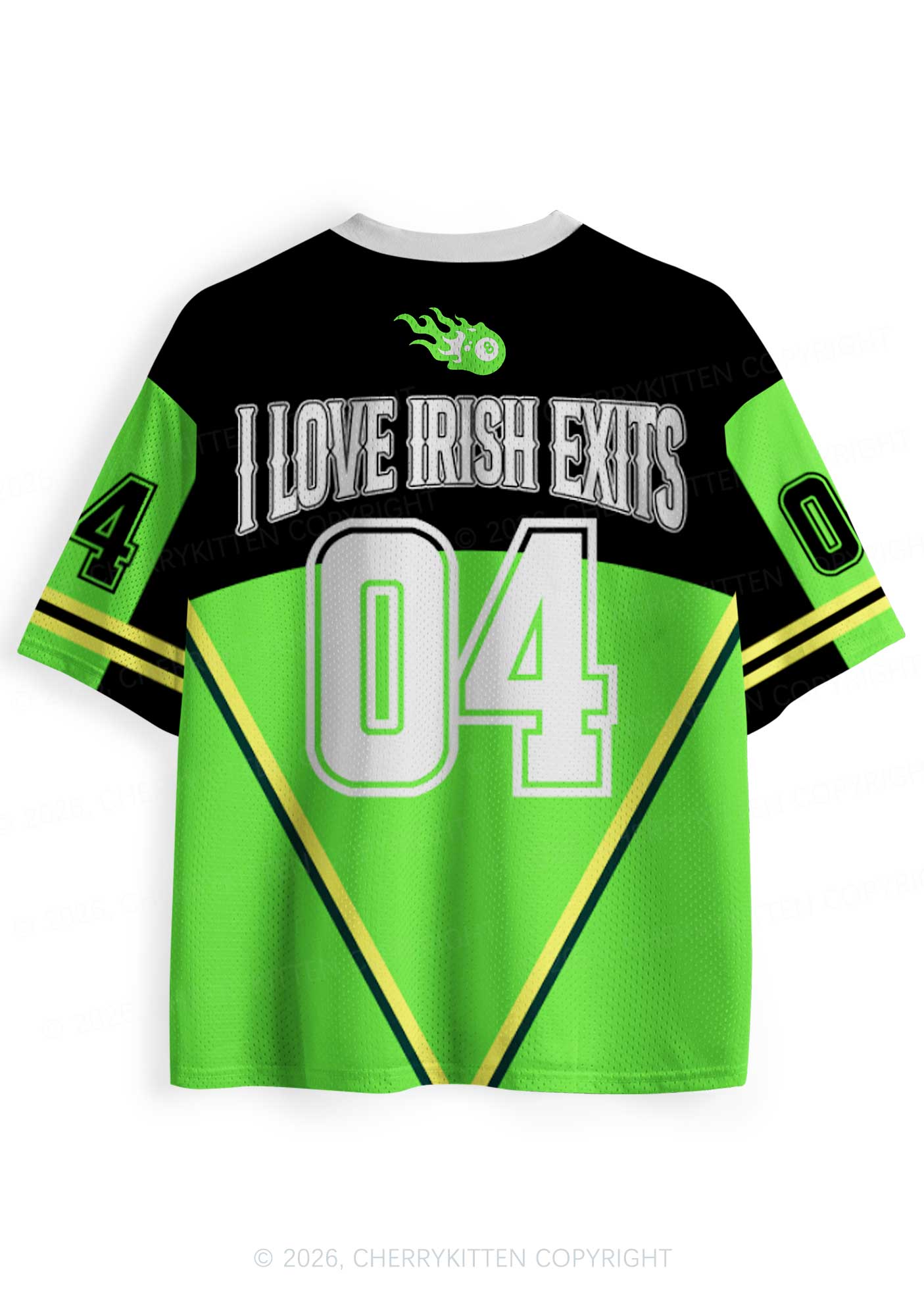 Custom I Love Irish Exits St Patricks Y2K Sport Jersey Shirts Cherrykitten