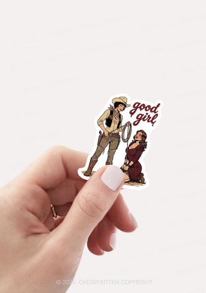 Good Girl Western Cowgirls Pride 1pc Y2K Sticker Cherrykitten