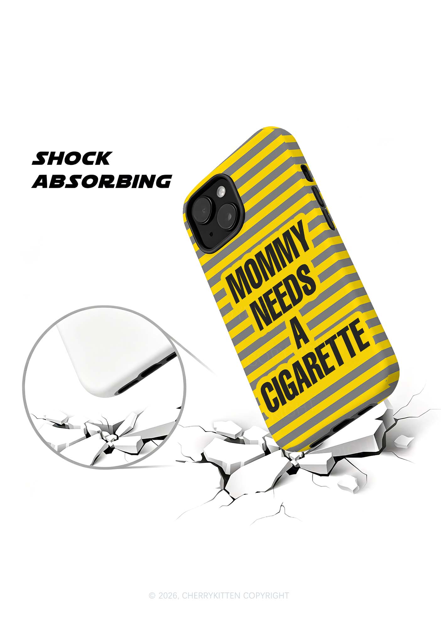 Mommy Needs A Cigarette Y2K Phone Case Cherrykitten